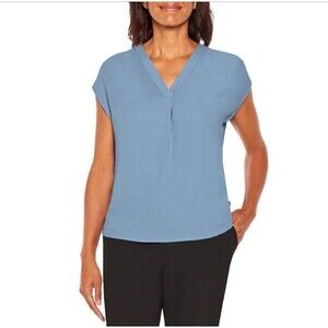 NWT Banana Republic Women's V-Neck Front Pleat Relaxed Fit Blouse Size XL